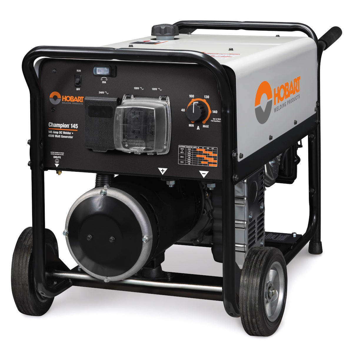 Hobart Champion 145 DC Welder/4500 Watt AC Generator with GFCI (500563)