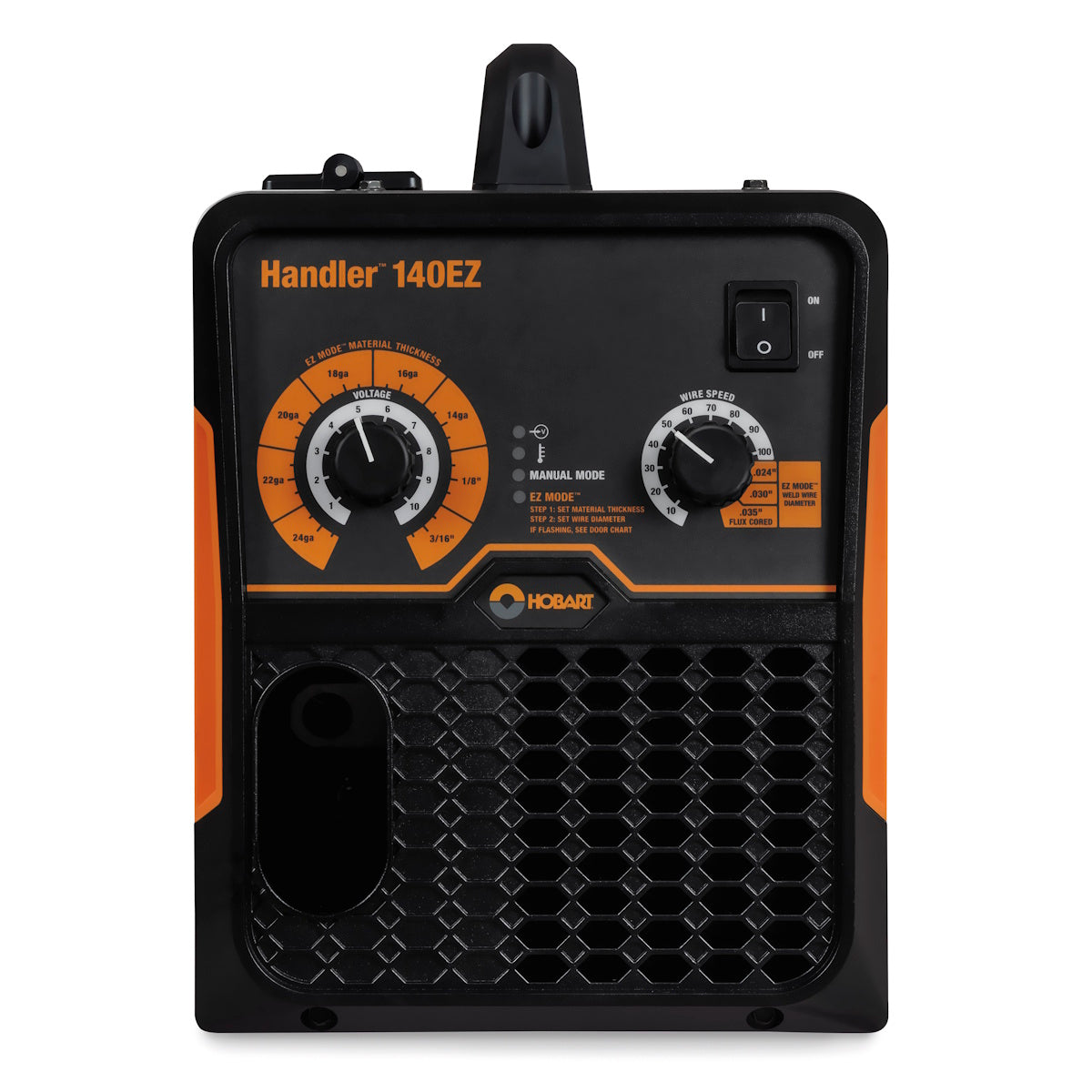 hobart handler 140ez mig wire feed welder w/regulator front