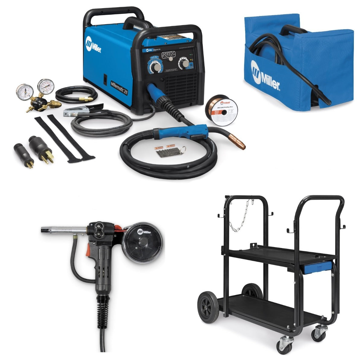 Miller Millermatic 211 MIG Welder, and Accessories (907614)