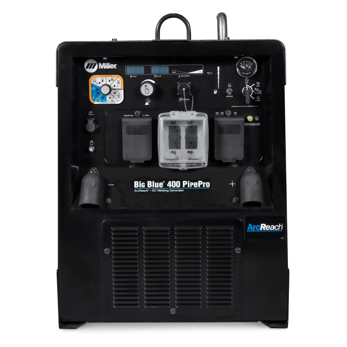 Miller Big Blue 400 PipePro Mitsubishi Welder/Generator with Stainless Steel Panels (907703)