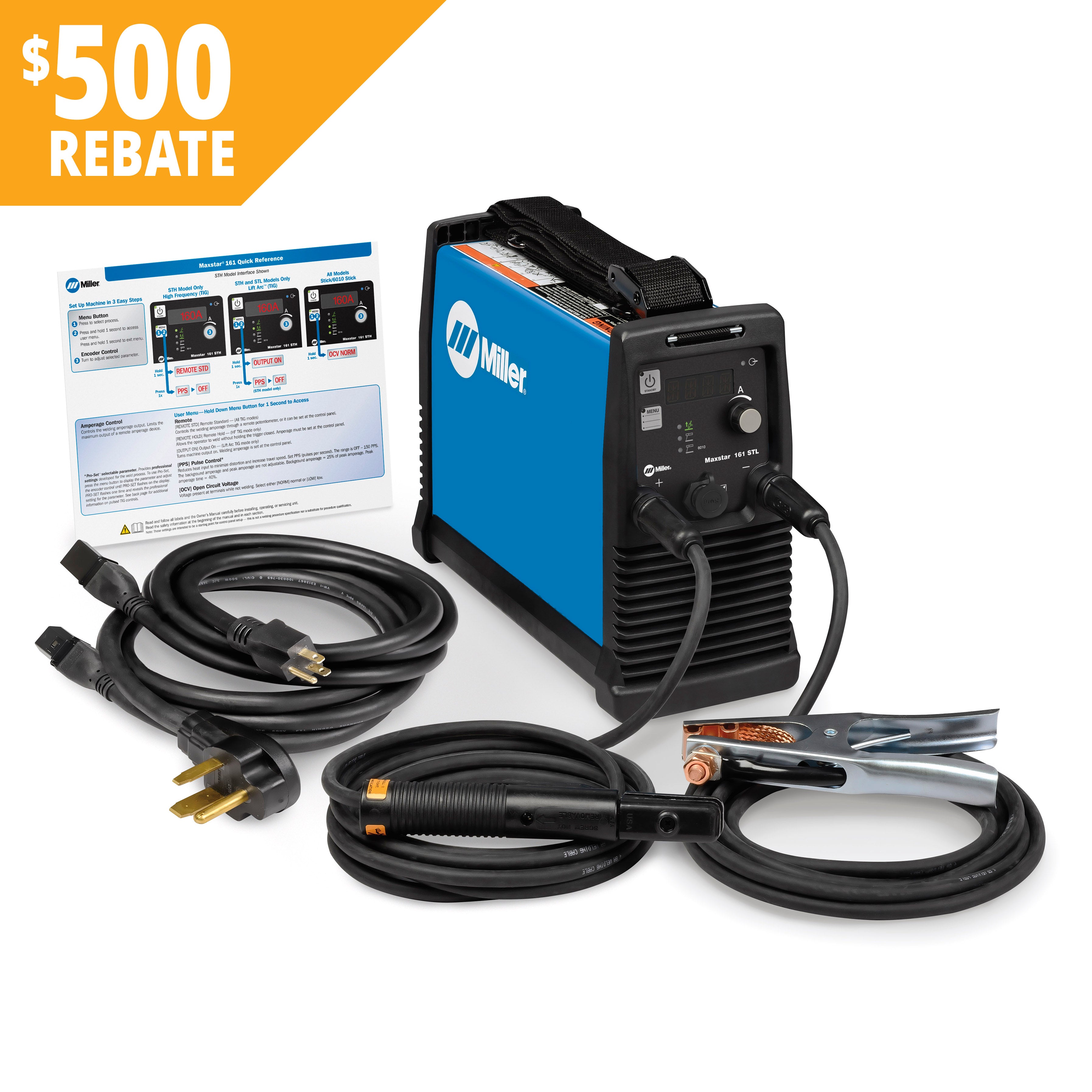miller maxstar 161 stl tig and stick welder
