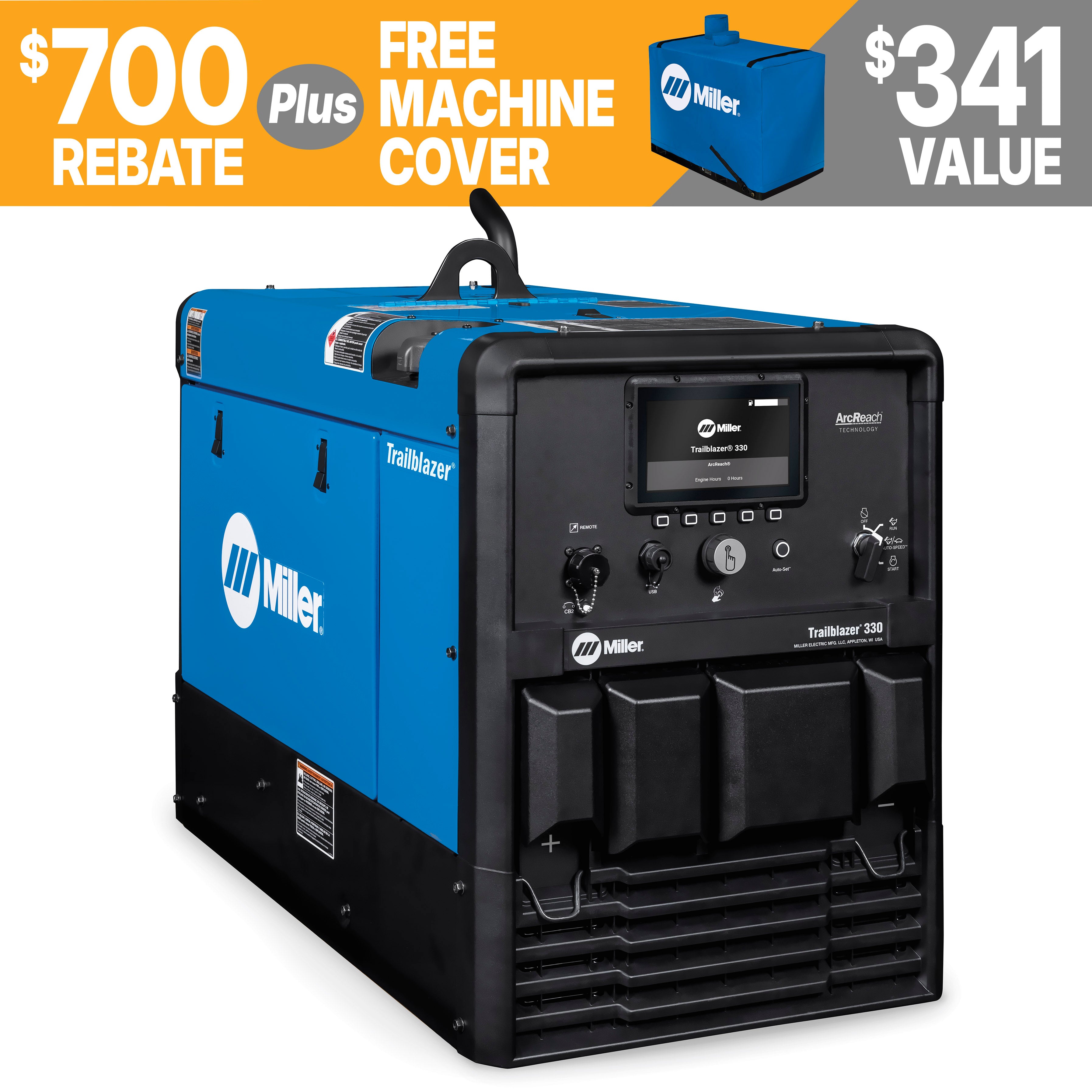 Miller Trailblazer 330 Kohler Welder/Generator (Carburetor) (907831)