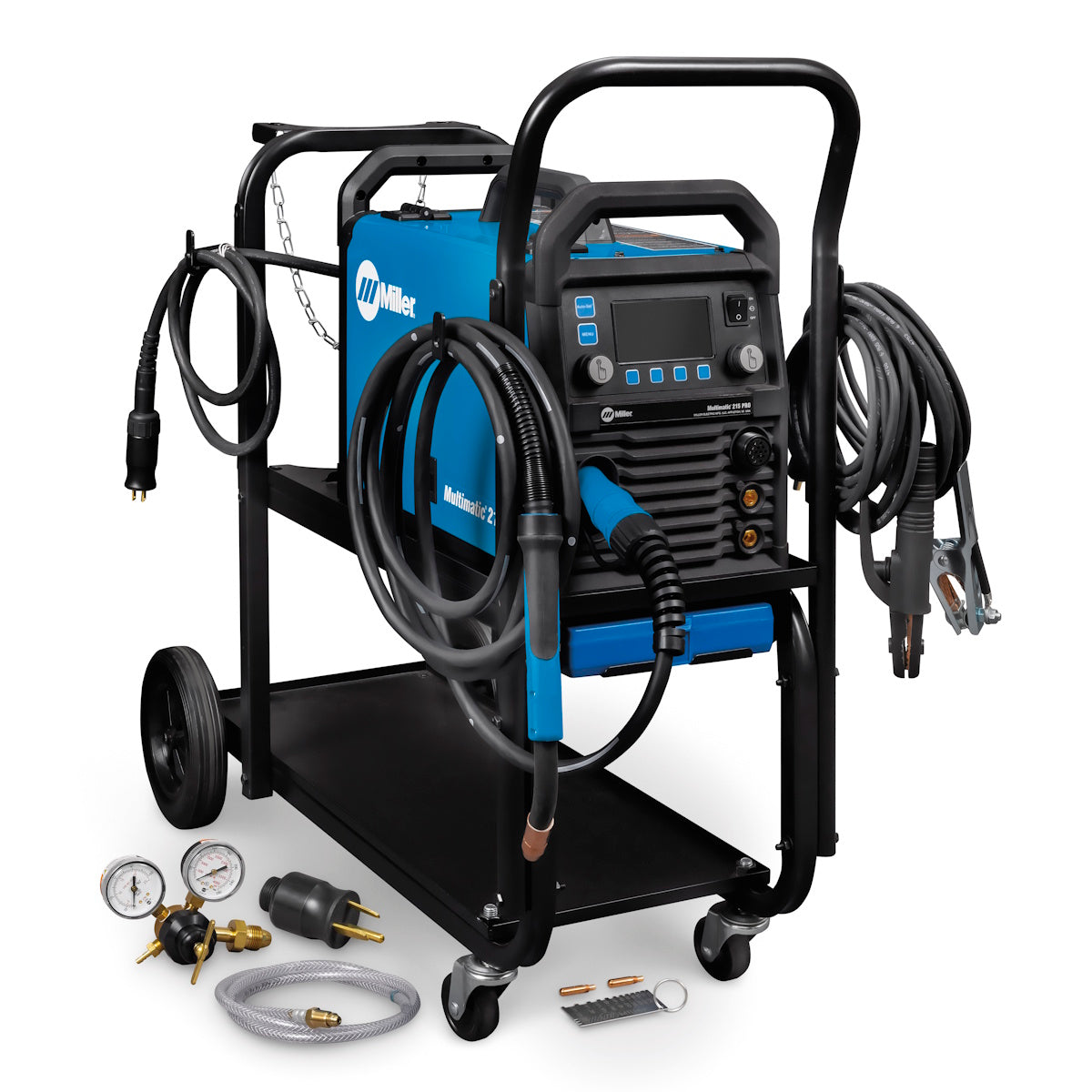 Miller Multimatic 215 Multiprocess Welder w/Running Gear 951000074