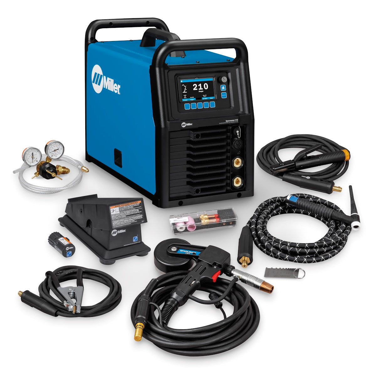 Miller Syncrowave 212 AC/DC TIG Welder w/Spoolmate 150 Wireless Foot Ctrl (951000253)