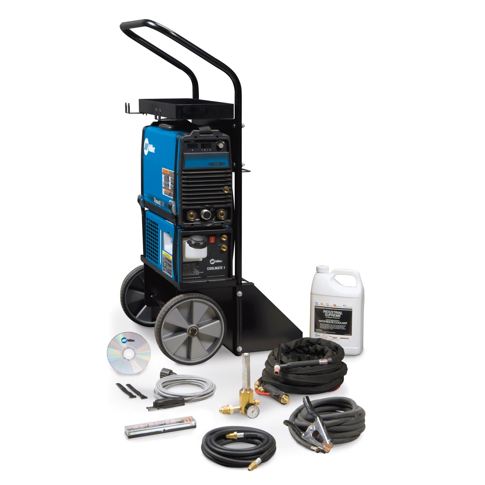 Miller Dynasty 200 DX TIG Welder and Water-Cooled Package with Fingertip Control (951140)