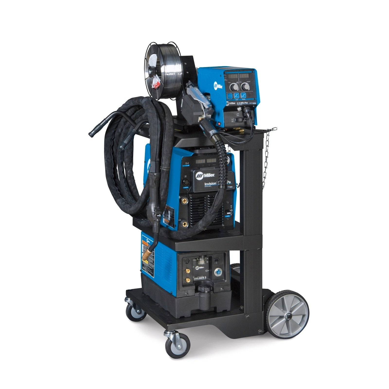 Miller Invision 352 MPa MIG Welder with Aux Power, Feeder, Accessory Package, and Cart (951379)