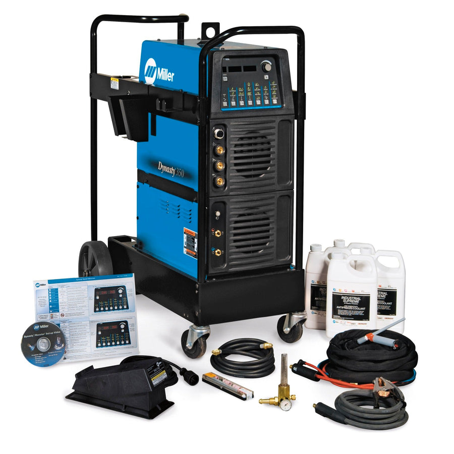 Miller Dynasty 350 TIG Welder and WaterCooled Package with Foot
