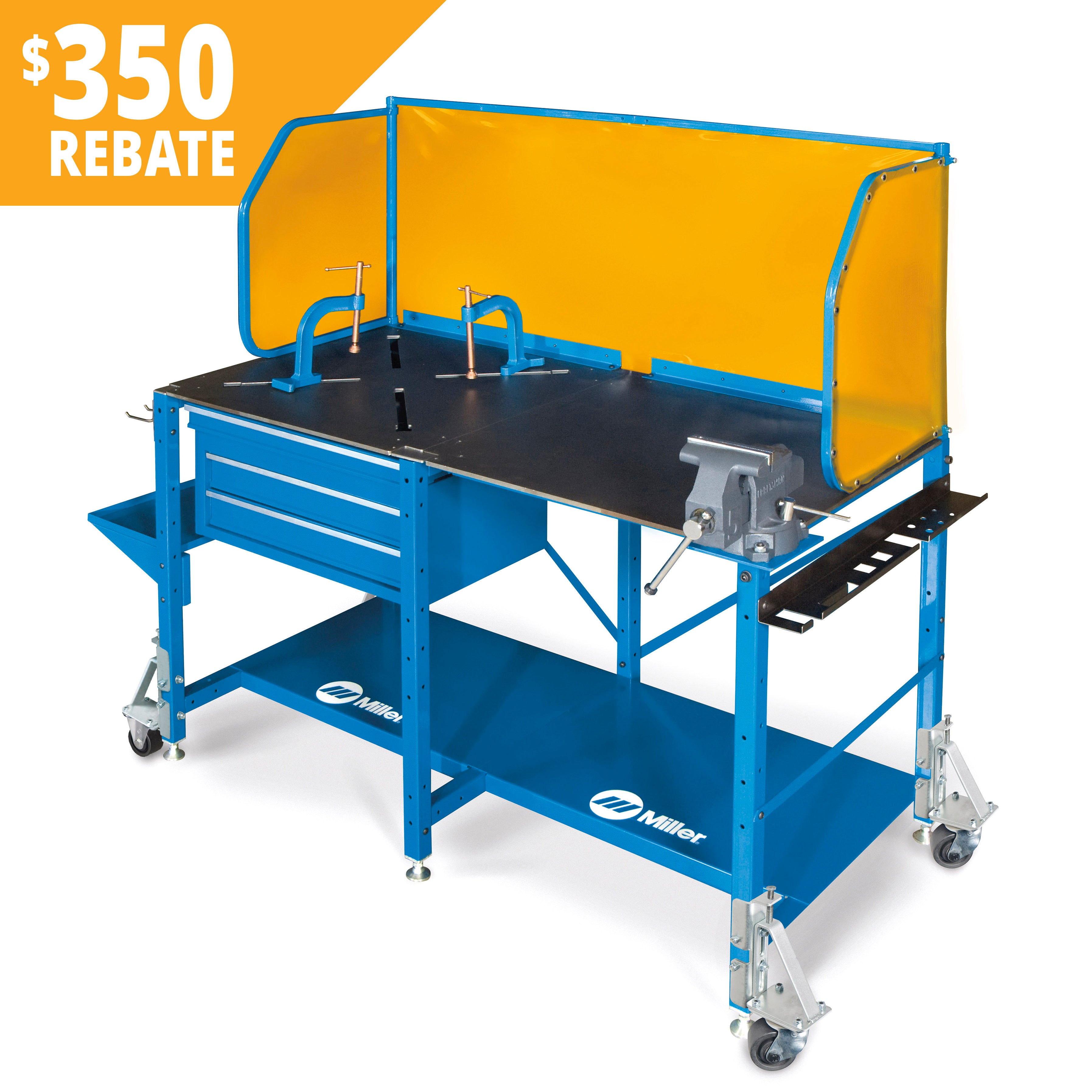 miller 60sx arcstation welding work bench - fully loaded