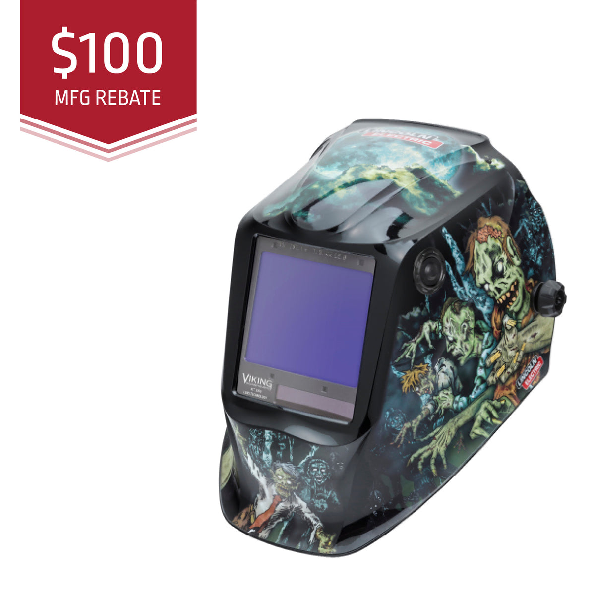 Lincoln Viking 3350 Zombie Welding Helmet for sale (K4158-4)