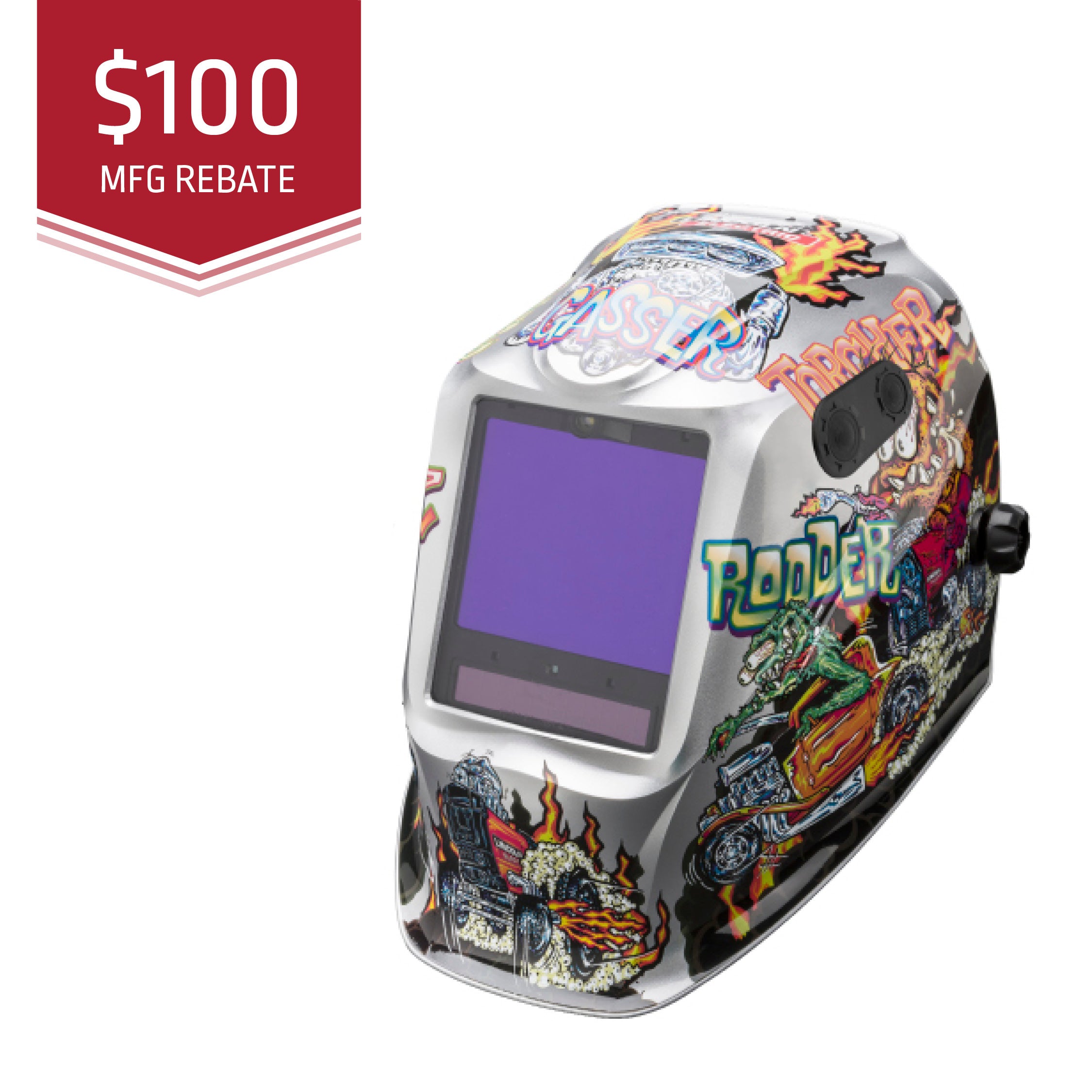 Lincoln Viking 3350 ADV Series Hot Rodders Welding Helmet for Sale