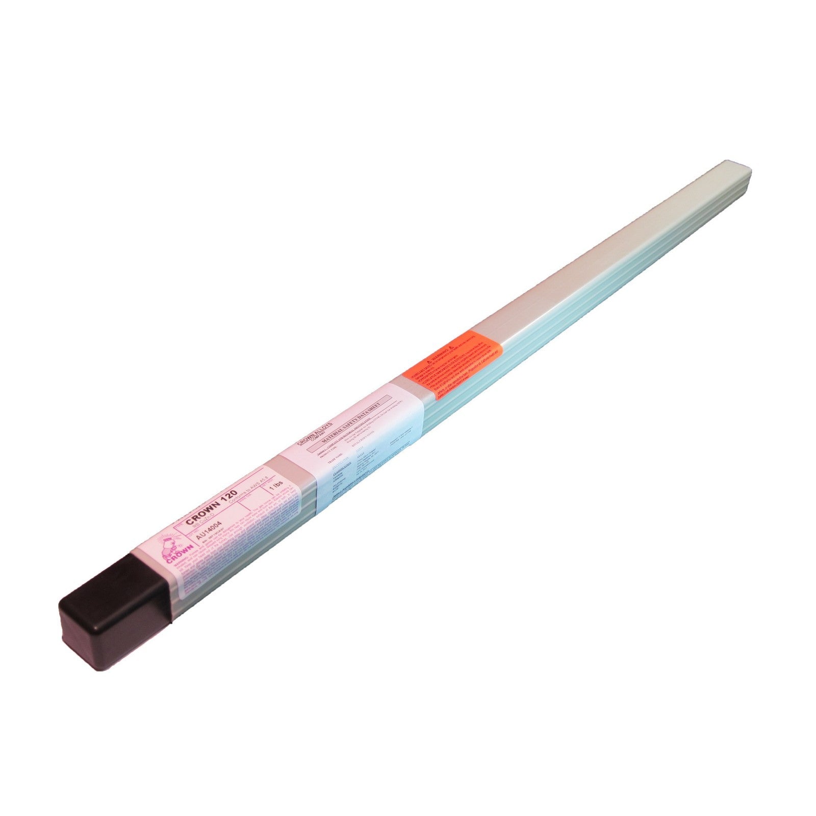 Crown Alloy 3/32 x 36" CROWN 120 BR.PKG. Bare Nickel-Silver ( RB CuZn-D) BRAZING 1 lb TUBE (CT120/TN-BP)