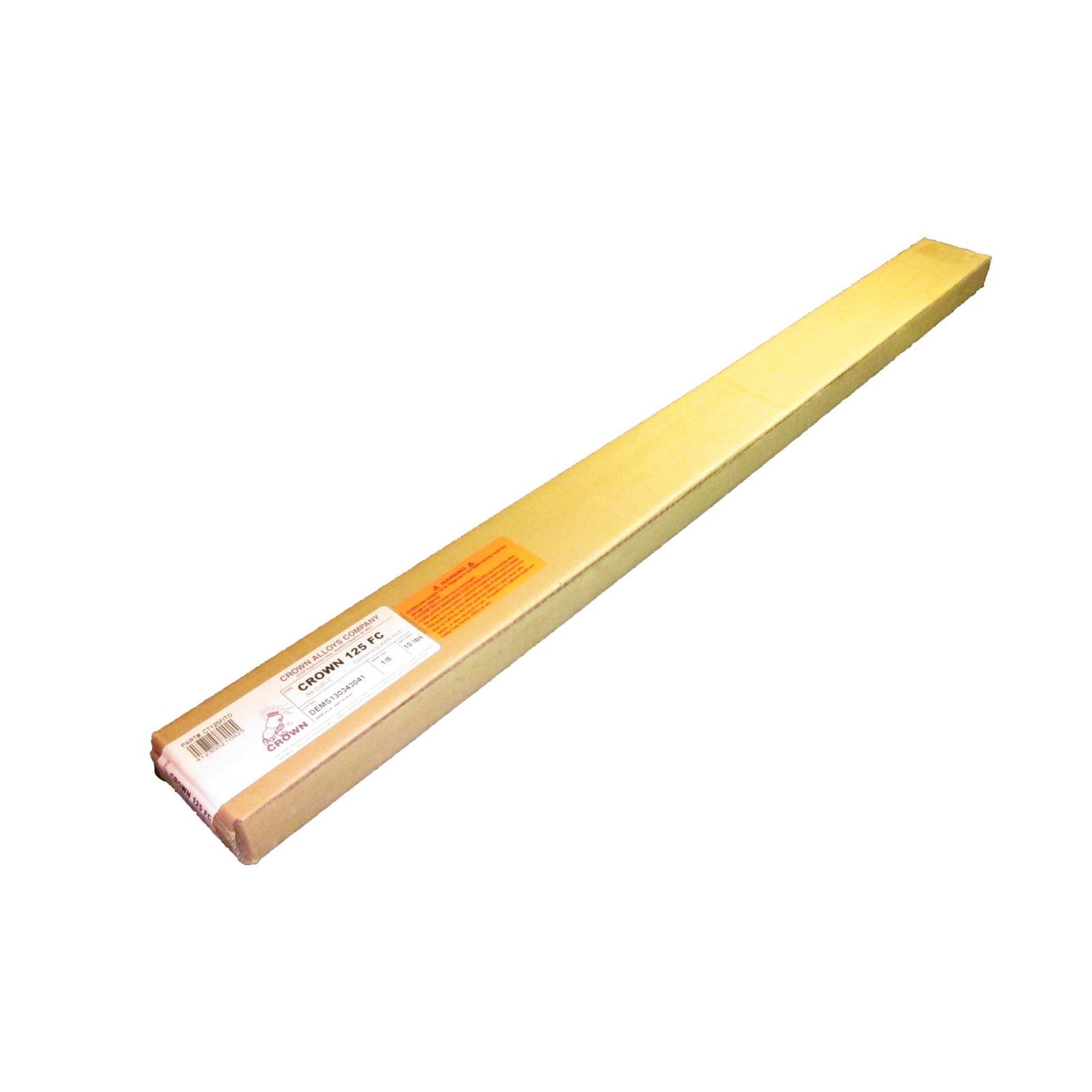 Crown Alloy 1/8 x 36" CROWN 125FC Bare Low-Fuming Bronze (RB CuZn-C) BRAZING 10 lb BOX (CT125F/TO)