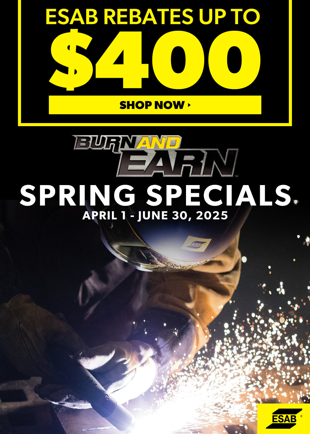 esab rebates burn and earn 