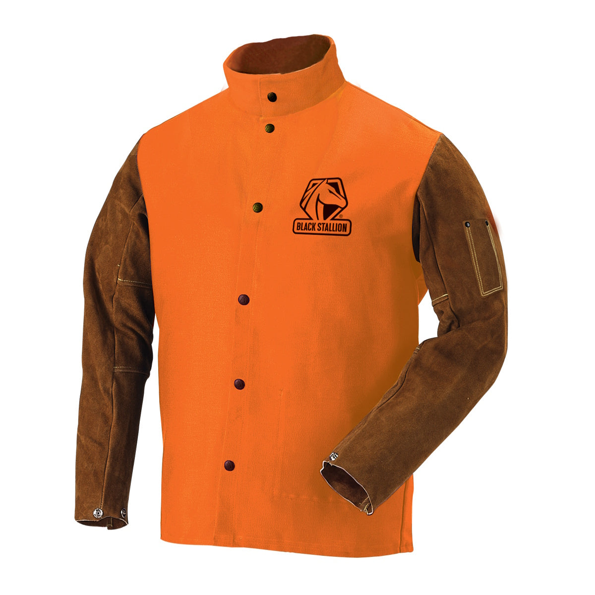 Revco Black Stallion Orange 9oz FR Cowhide Hybrid Welding Jacket (FO9-30C/BS)