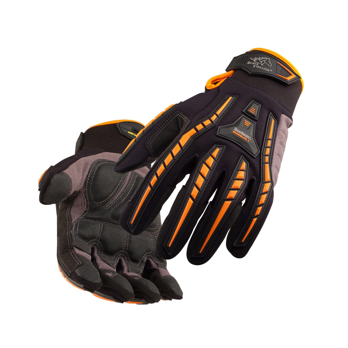 Black Stallion ToolHandz Anti-Vibration Leather Mechanics Gloves (GX100)