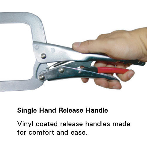 Strong Hand Tools 6 in. Swivel Pad Locking C Clamp (PR6S)