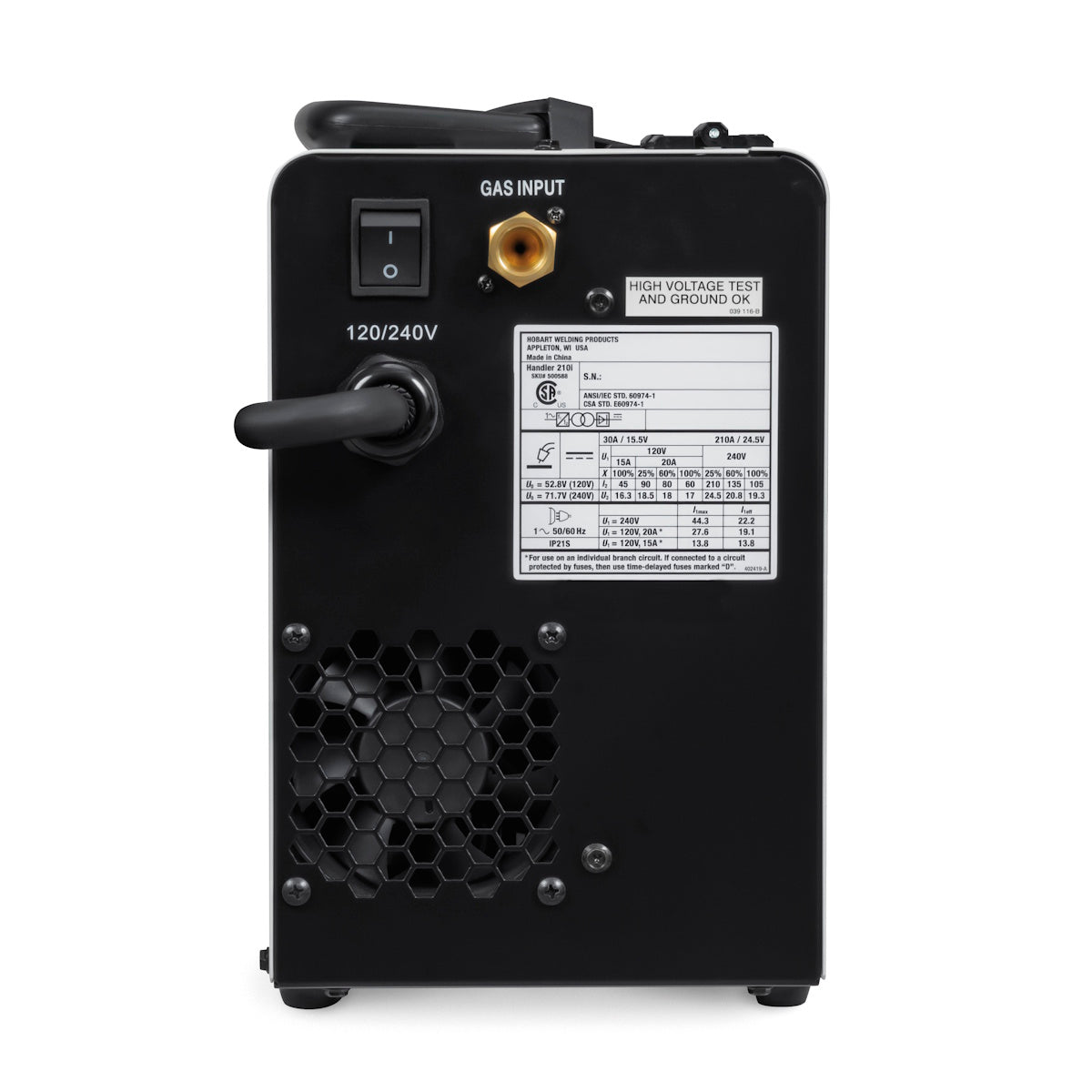 Hobart Handler 210i MIG Welder 120/240V (500588)