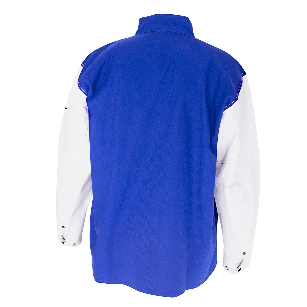 revco black stallion 9oz goatskin leather/fr hybrid welding jacket backside