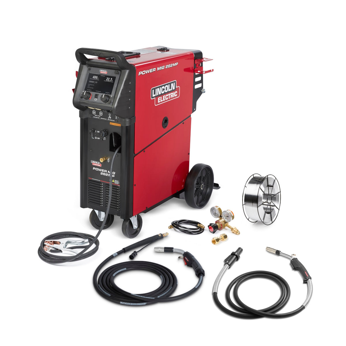 Lincoln Power MIG 262MP Multiprocess Welder w/Pulse Aluminum One-Pak (Push-Gun) (K5637-1)