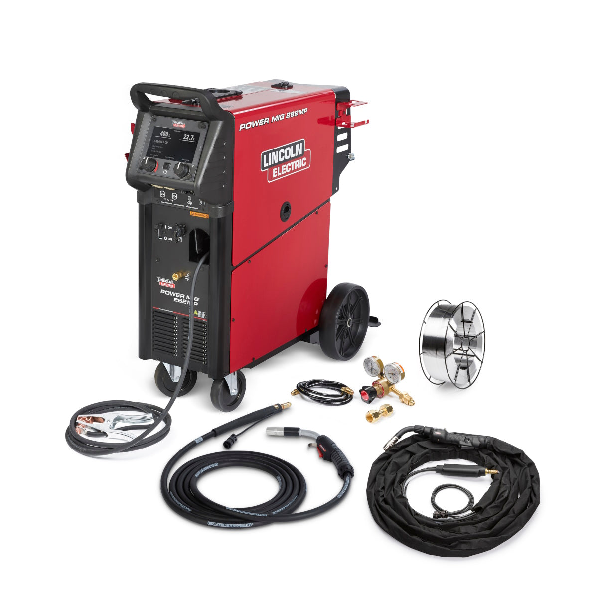 Lincoln Power MIG 262MP Multiprocess Welder w/Pulse Aluminum One-Pak (Push-Pull Gun) (K5638-1)