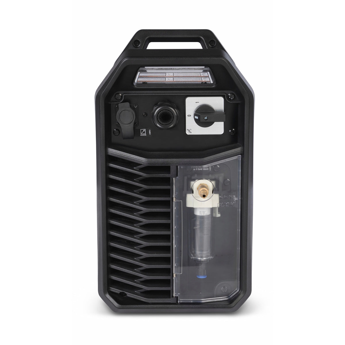 Lincoln FlexCut 65 Plasma Cutter K5825-M, front view, showing 25 ft FlexConnect Mech Torch and control knobs.