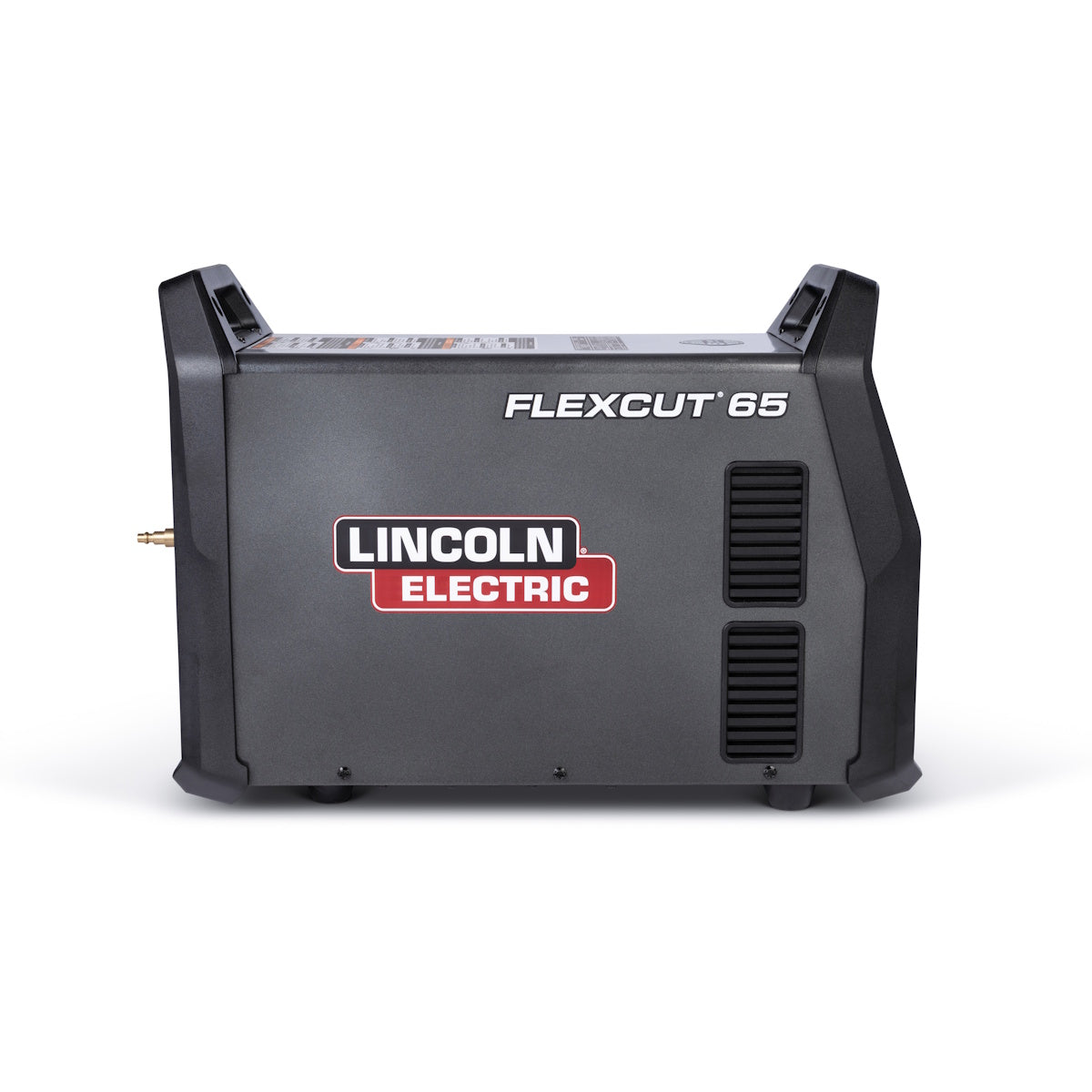 Lincoln FlexCut 65 Plasma Cutter K5825-M with 25 Ft FlexConnect Mech Torch; Lincoln branding and visible air vents.