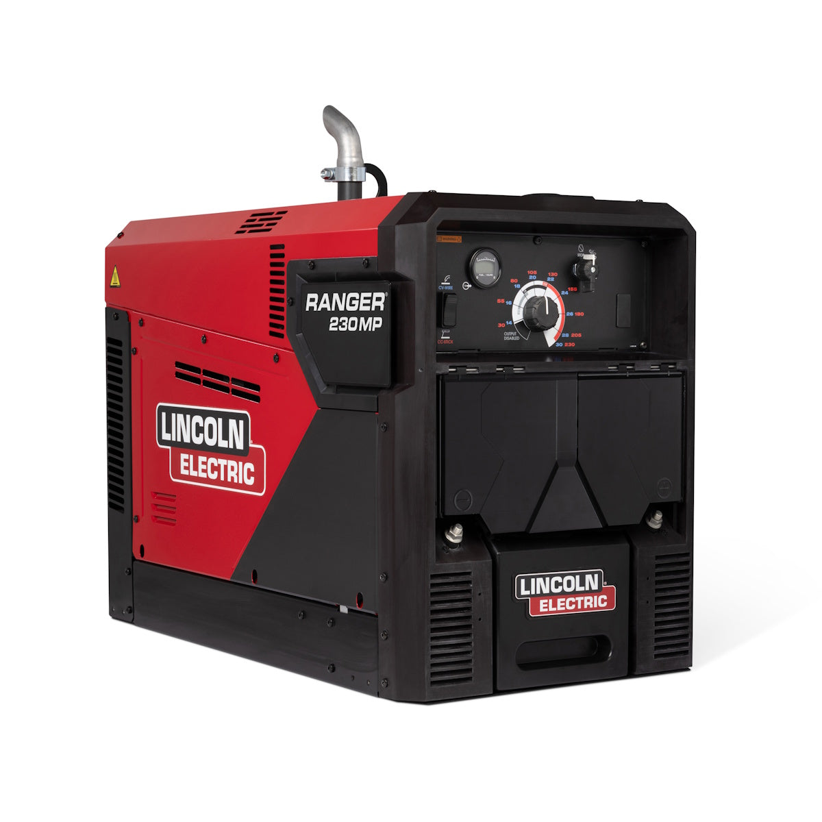 Lincoln Ranger 230MP Engine Driven Welder K5938-1 features a red and black design with visible control panel and gauges.