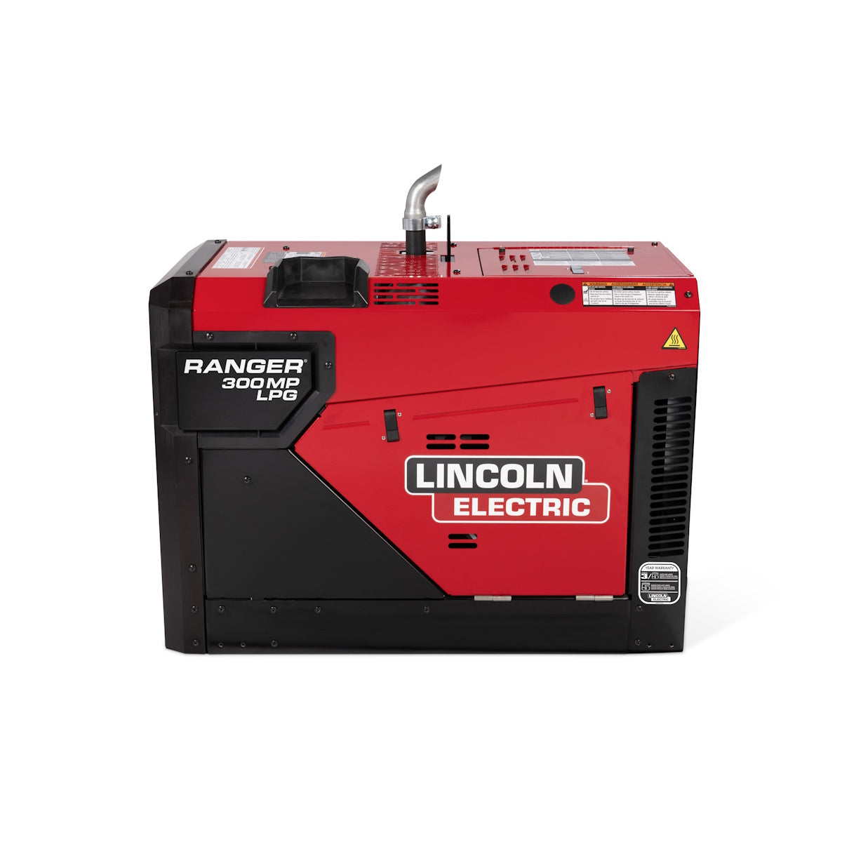 Lincoln Ranger 300MP LPG welder, K5940-1, side profile with vents and control panel visible.