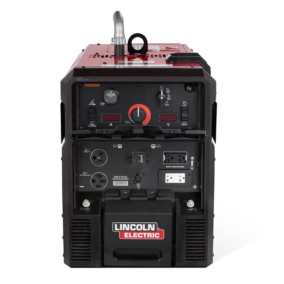 Lincoln Ranger 300MP LPG K5940-1 welder front view displaying controls, outlets, and display panels.