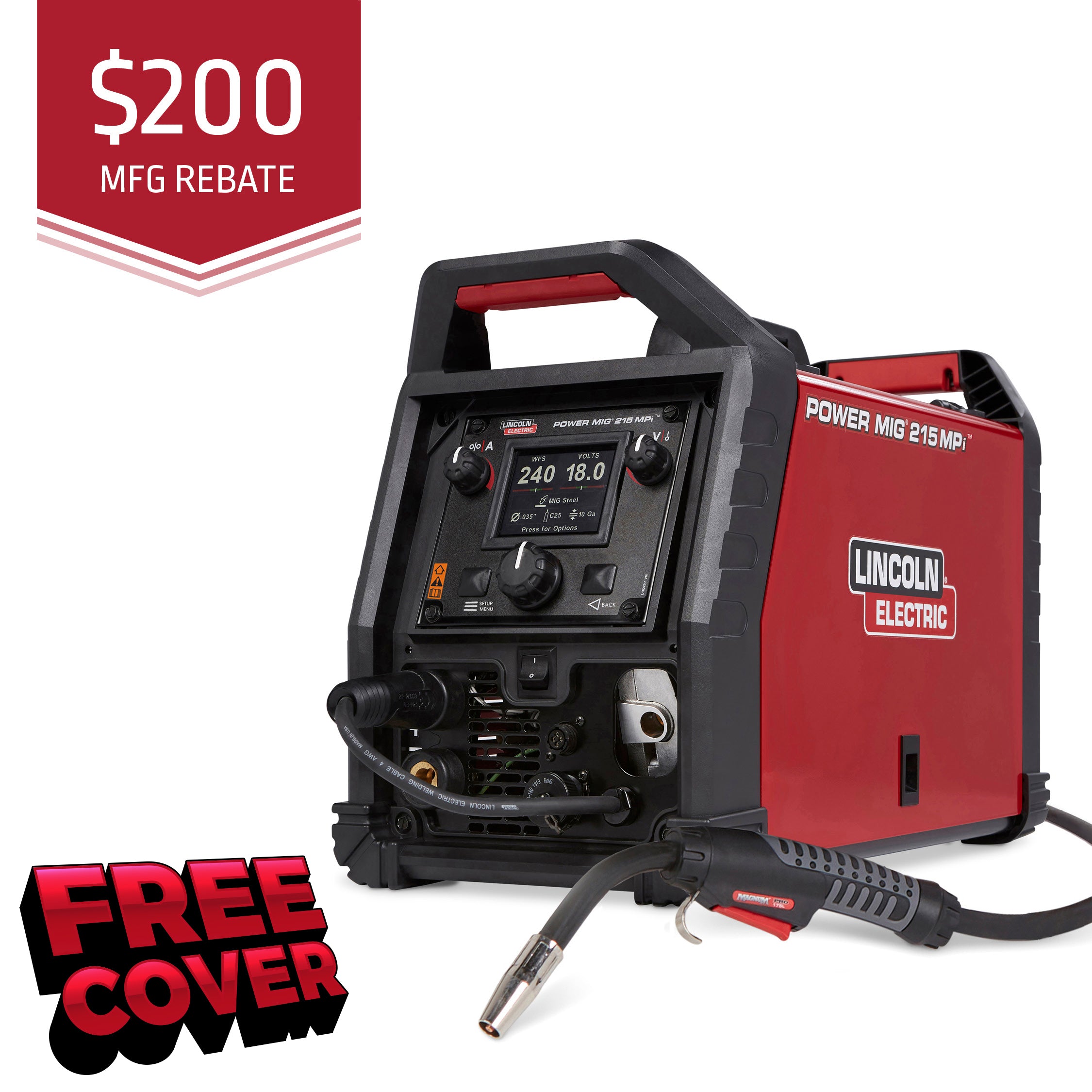 Lincoln Power MIG 211i Mig Welder for Sale, Welding Supplies