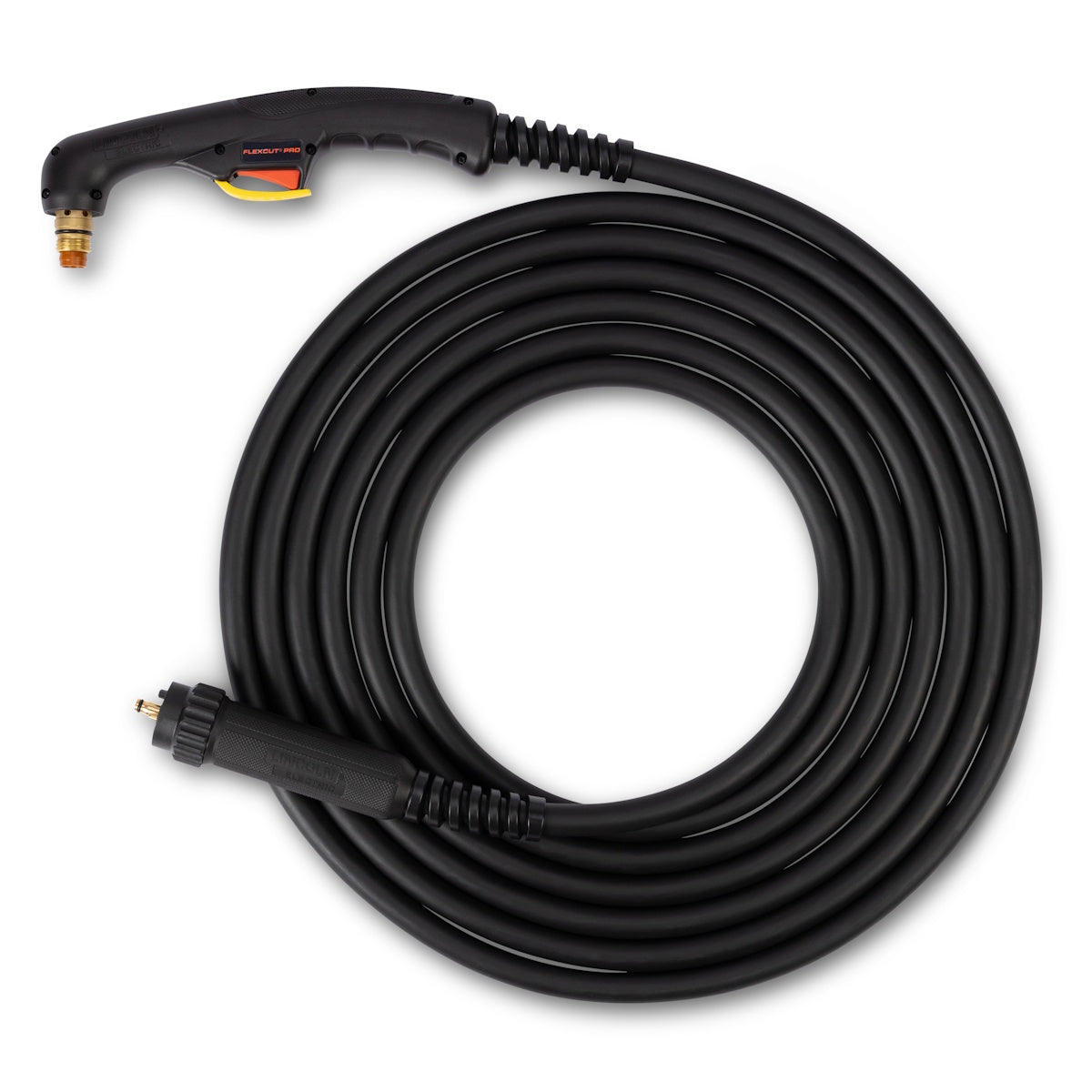Lincoln 25Ft FlexCut PRO Hand Torch KP5849-25: coiled black hose, spray gun attachment, KP5849 connector visible.