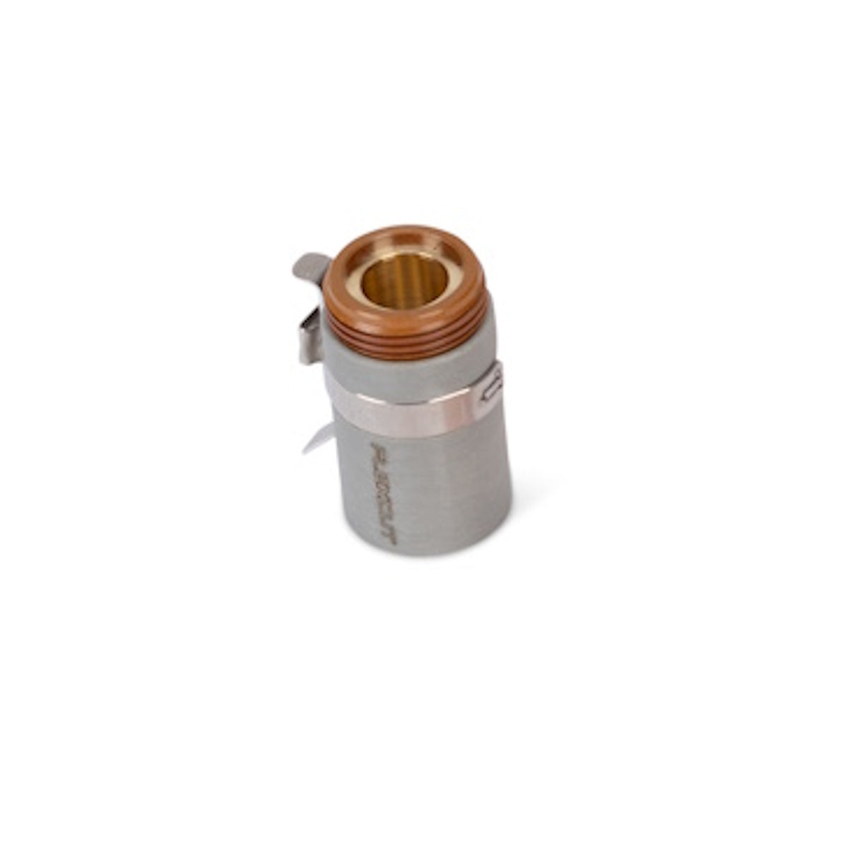 Lincoln FlexCut PRO 35A-125A Shield Cup KP5888-1, metal connector with gold inner ring shown on a white background.