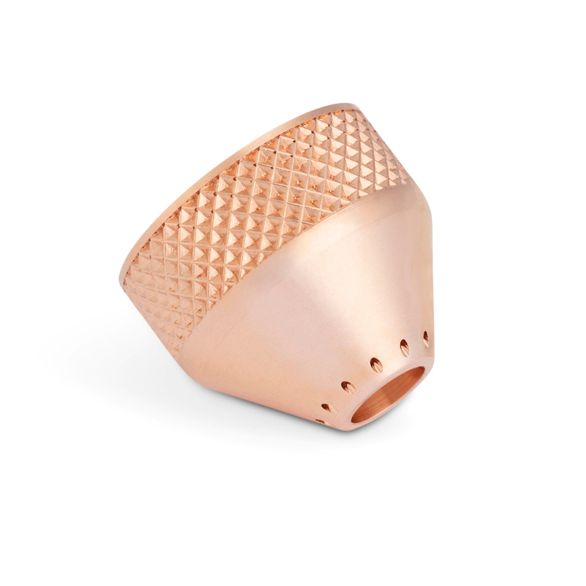 Lincoln FlexCut PRO 45A-125A gouging shield cap KP5893-1, copper, diamond pattern, by Lincoln.