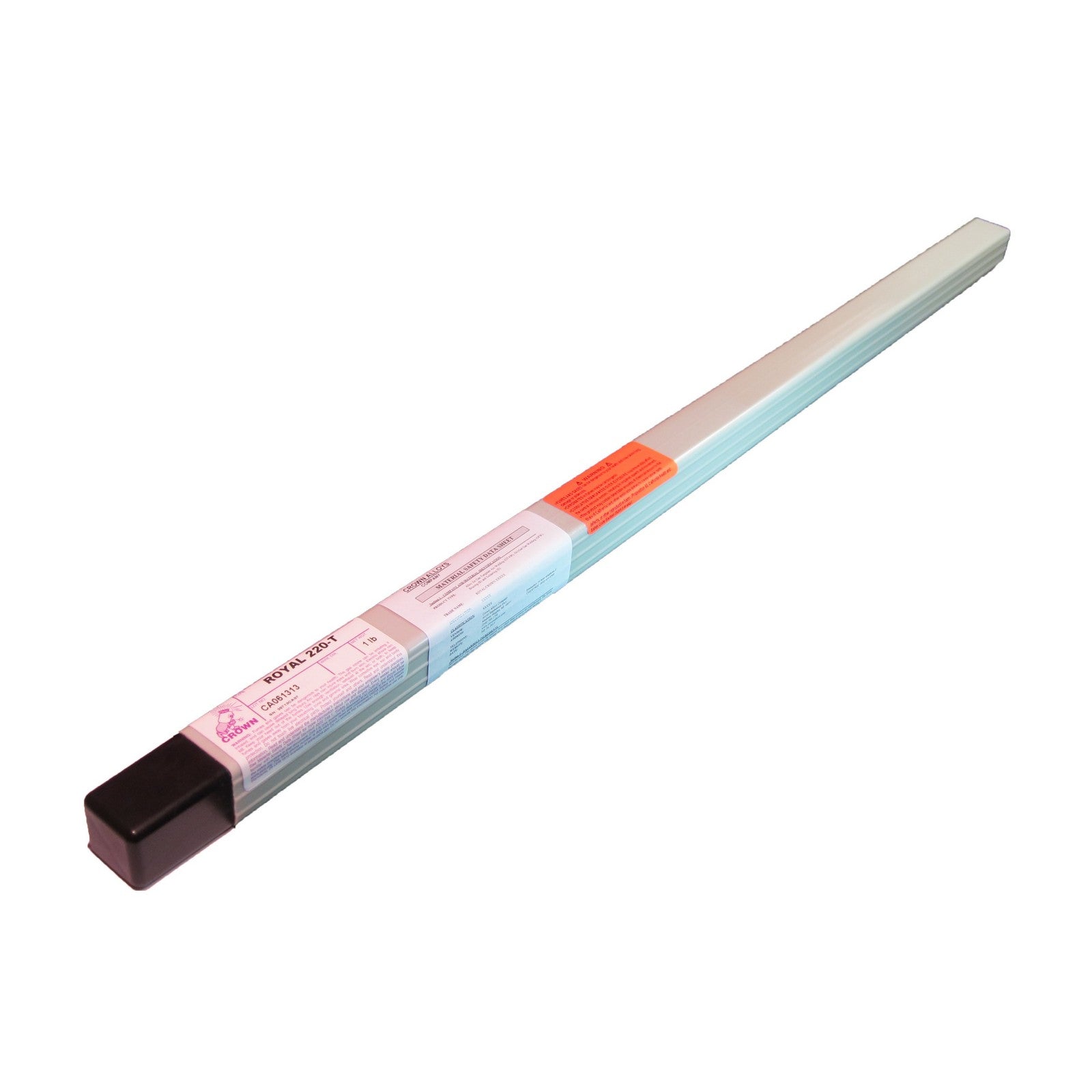 Crown Alloy 3/32 x 36" ROYAL 220-T BR.PKG. Super Alloy for All Steels TIG 1 lb TUBE (RT220/TN-BP)