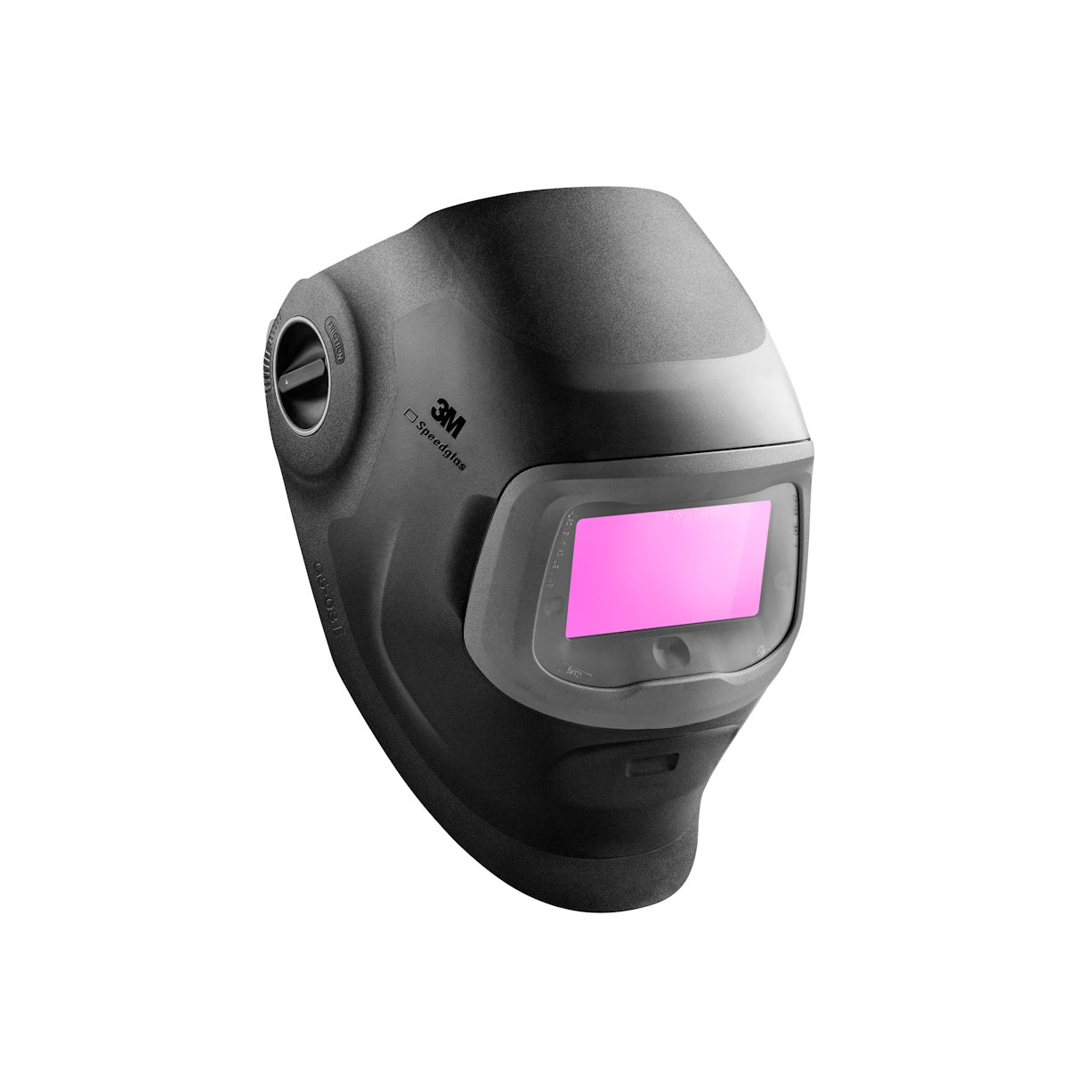 3M Speedglas G5-03 E Natural Color Welding Helmet 09-0100-20 with pink-tinted lens and black finish.