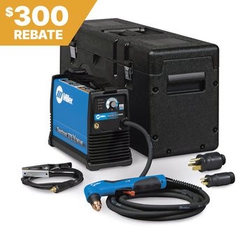 Miller Spectrum 375 X-Treme Plasma Cutter 907529 portable unit with cables, connectors, carrying case and accessories.