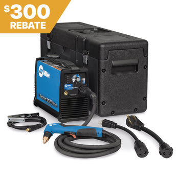 Miller Spectrum 625 X-Treme Plasma Cutter SKU: 907579; 300 rebate banner in top left. Includes 12 ft. torch  accessories.