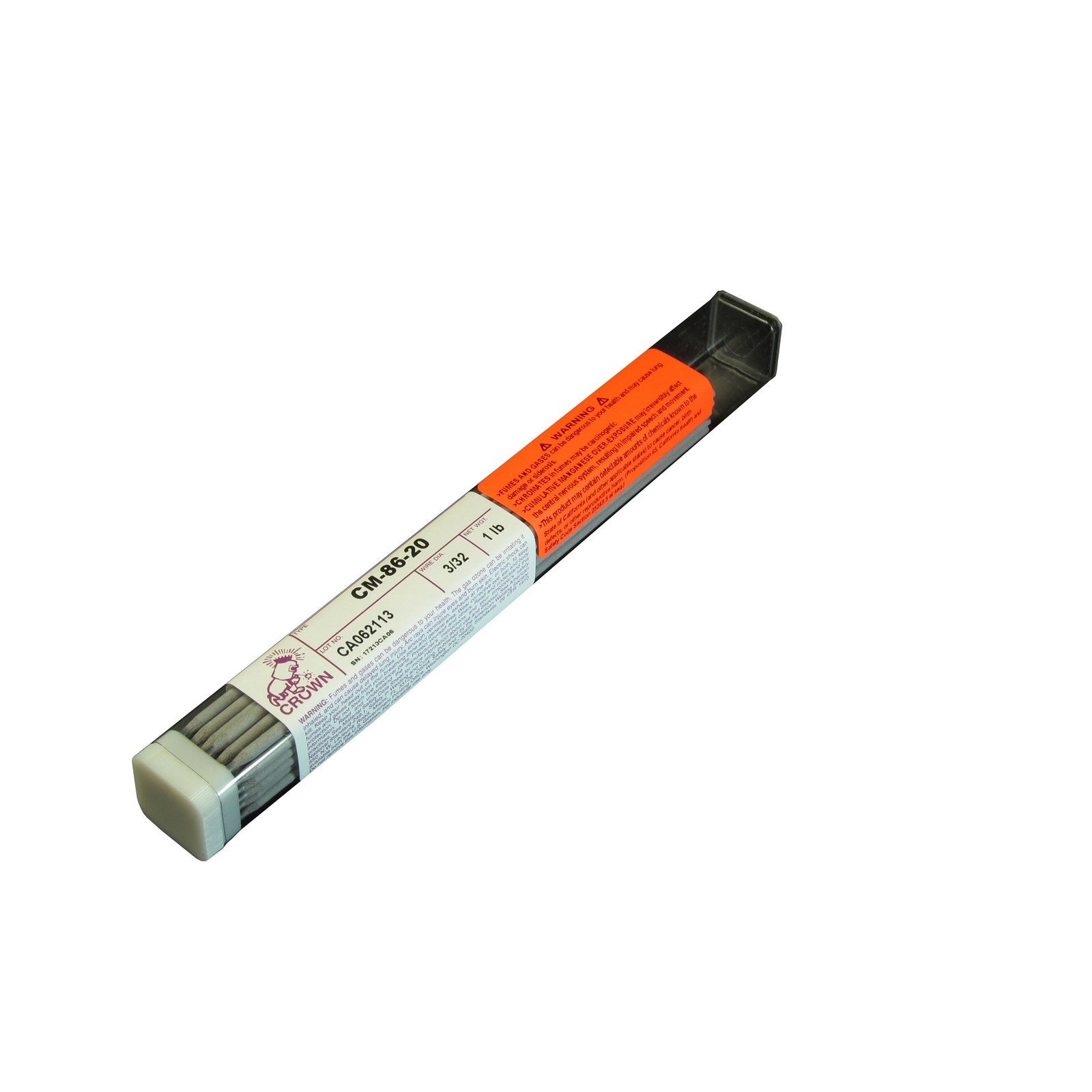 Crown Alloy 3/32 CM-86-20 BR.PKG. Chrome-Nickel-Moly (8620) Tool Steel ELECTRODE 1 lb TUBE (TECM86/EN-BP)