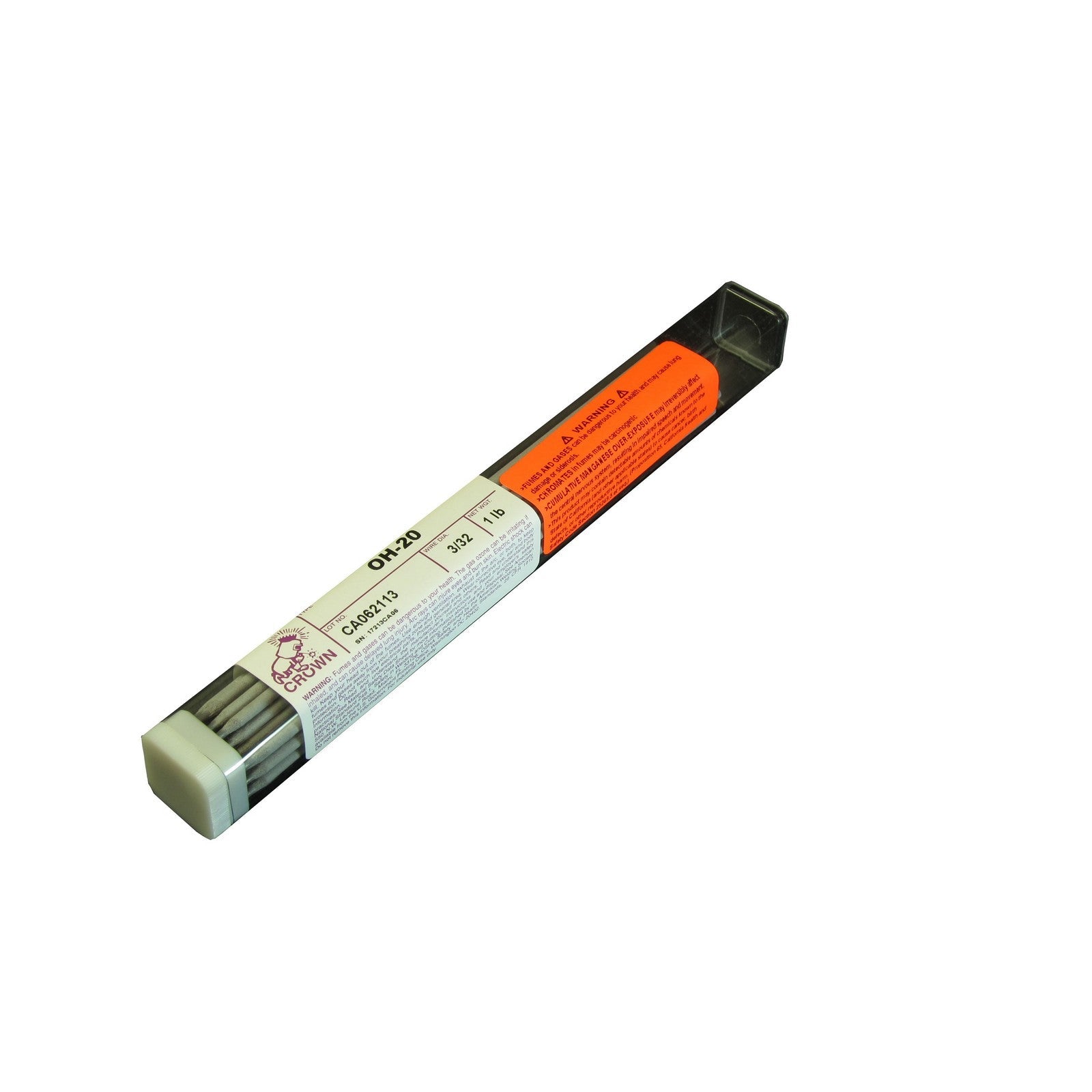 Crown Alloy 3/32 OH-20 BR.PKG. Oil Hardening (O-1 to O-6) Tool Steel ELECTRODE 1 lb TUBE (TEOH/EN-BP)
