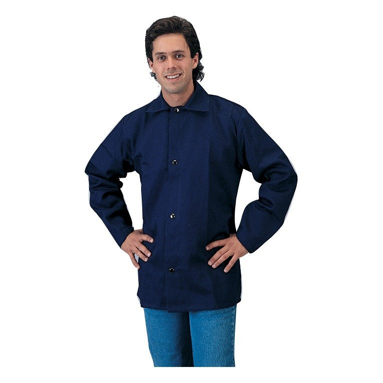 Tillman 6230B 9oz Navy Blue FR Cotton Welding Jacket