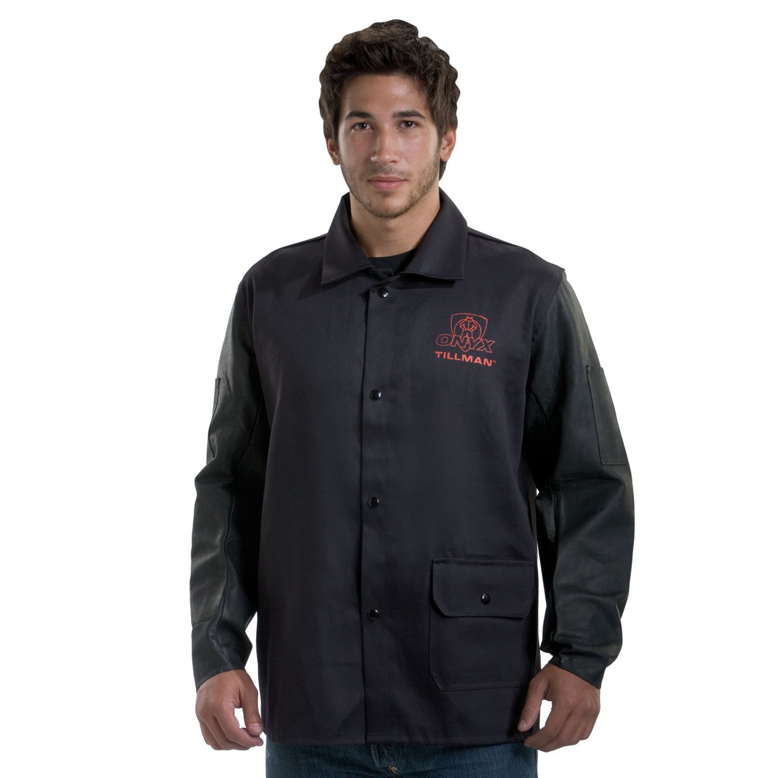Tillman 9260 Black Onyx Medium Duty Leather/Flame Retardant Cotton Jacket