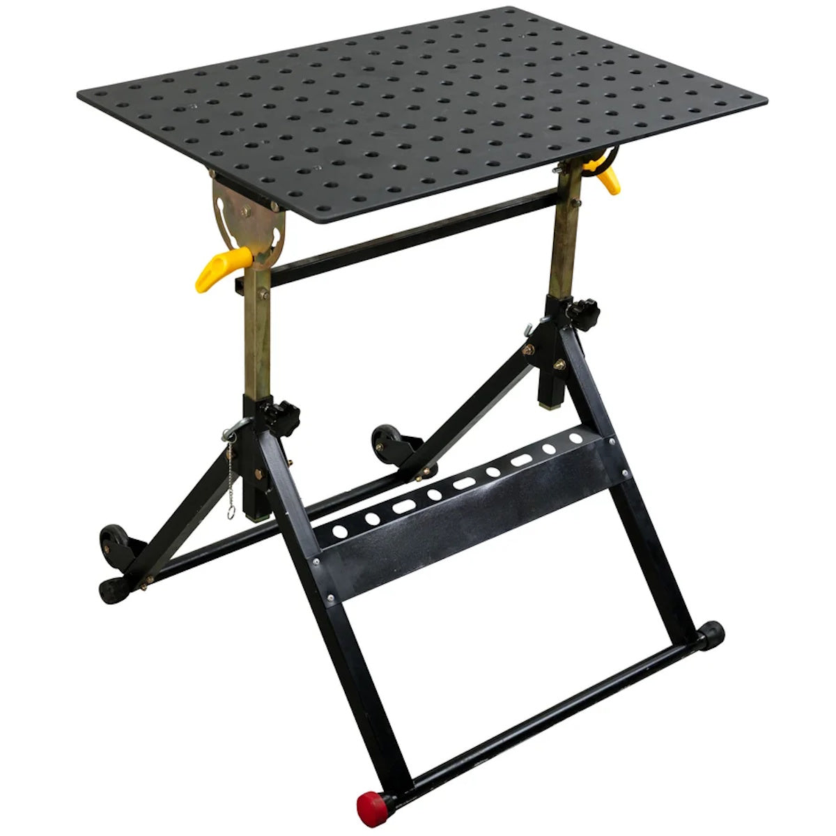 Strong Hand Tools Nomad Pro Welding Table 30x20 with a perforated rectangular work surface on a folding frame.