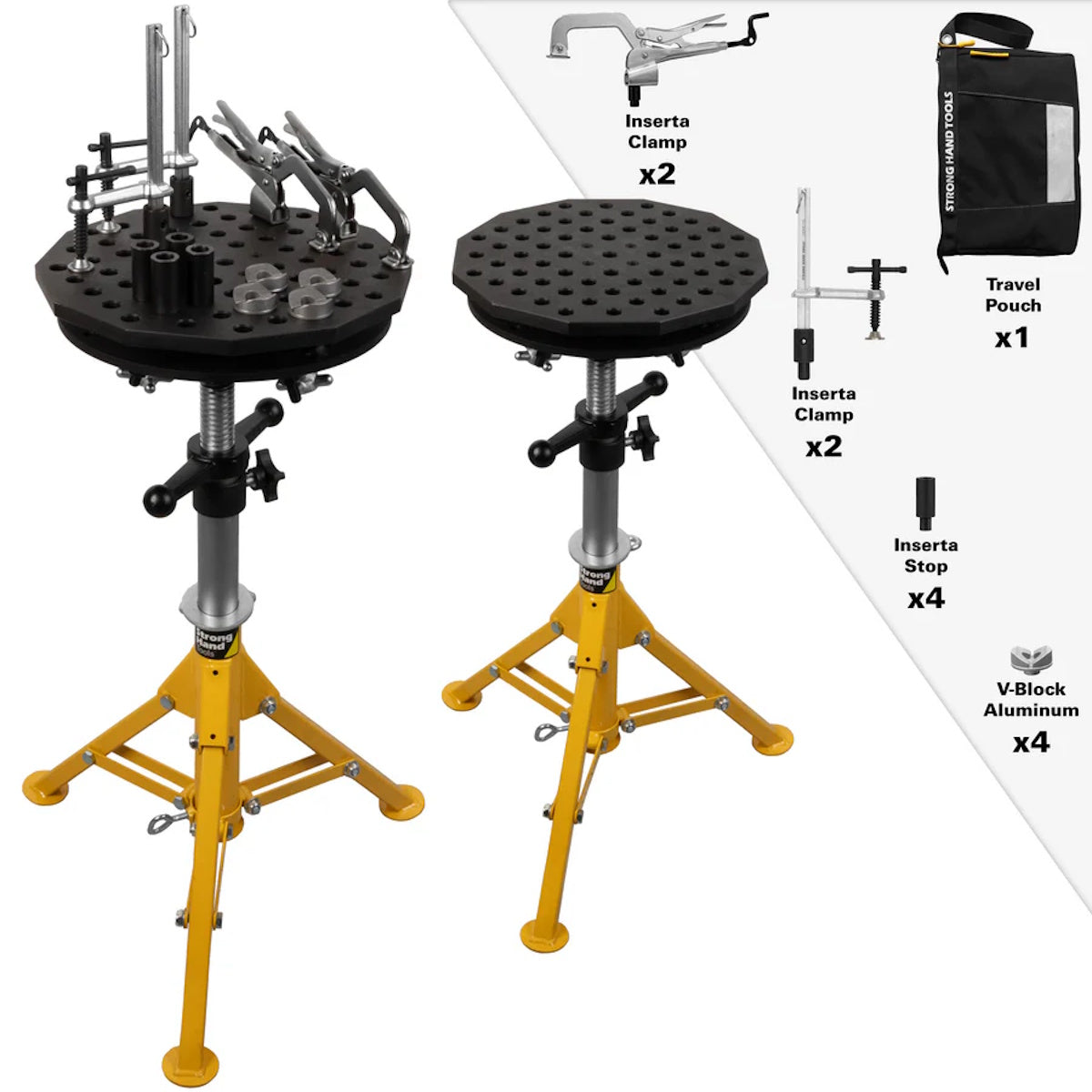 Strong Hand Tools 14 Inch Scout Duo Tripod 5/8 Holes w/12Pc Fixture Kit (TWS14-2PK)