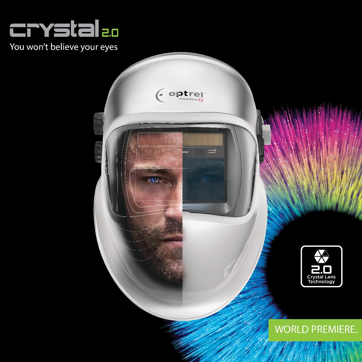 Optrel Crystal 2.0 Welding Helmet for E3000 PAPR (4442.900)