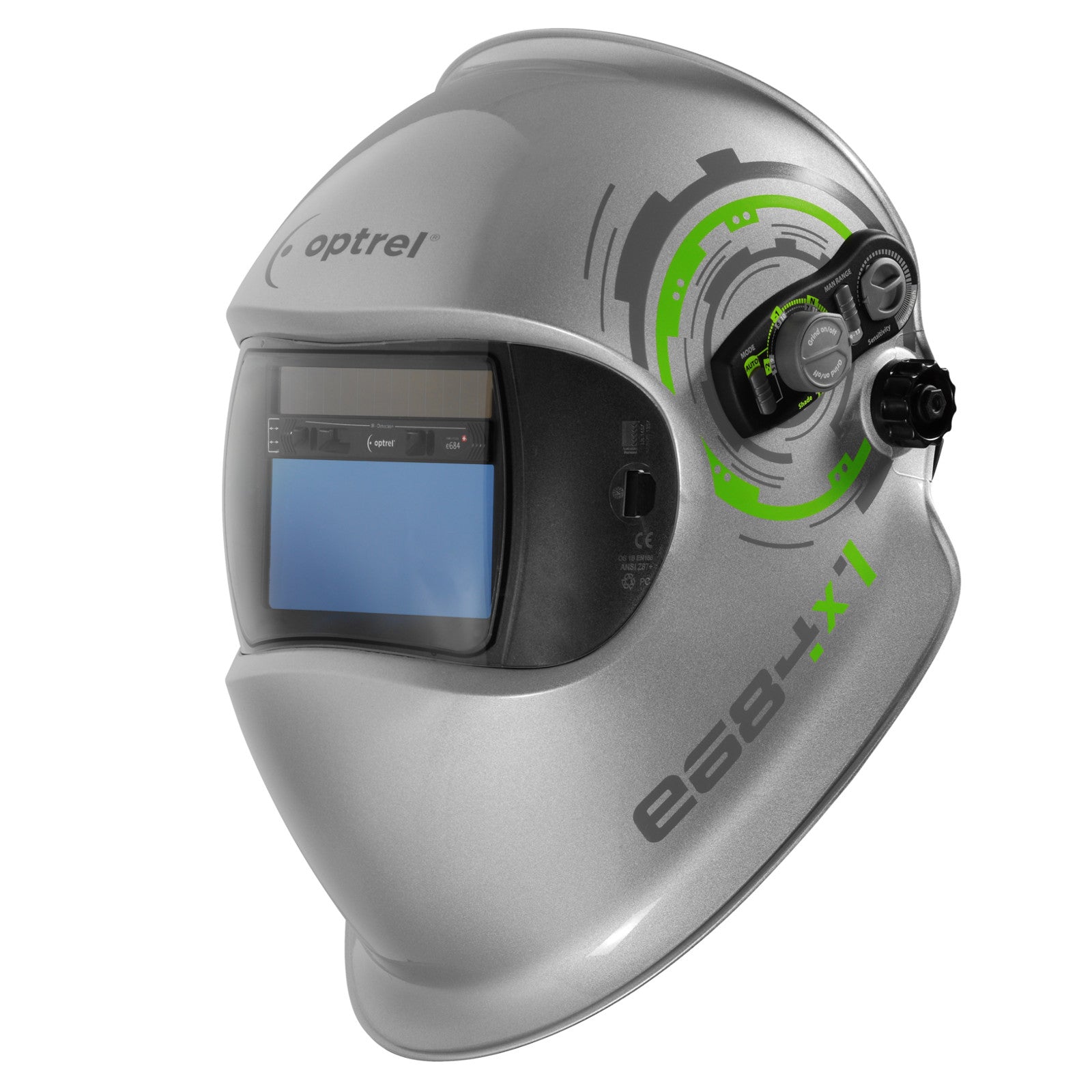 Optrel e684 Series Silver Welding Helmet (1006.500)
