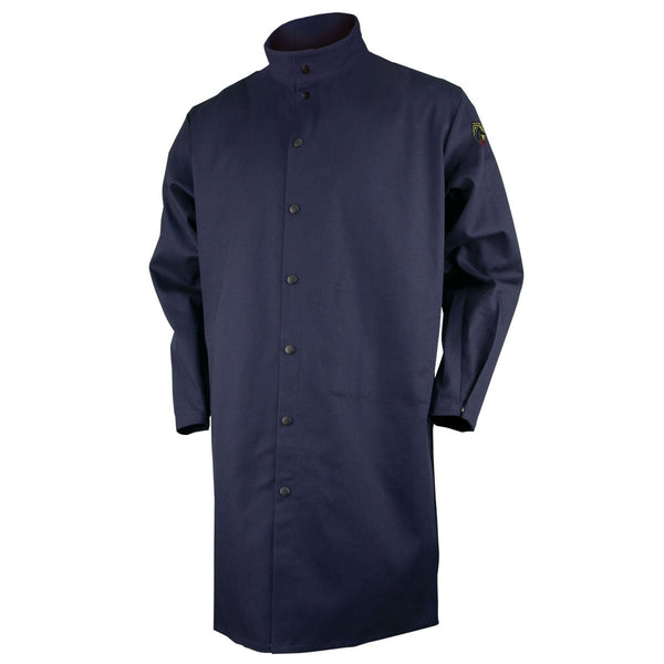 Revco Black Stallion 9oz Navy FR Cotton Welding Coat for sale (FN9-42C)  Buy at Welding Supplies from IOC