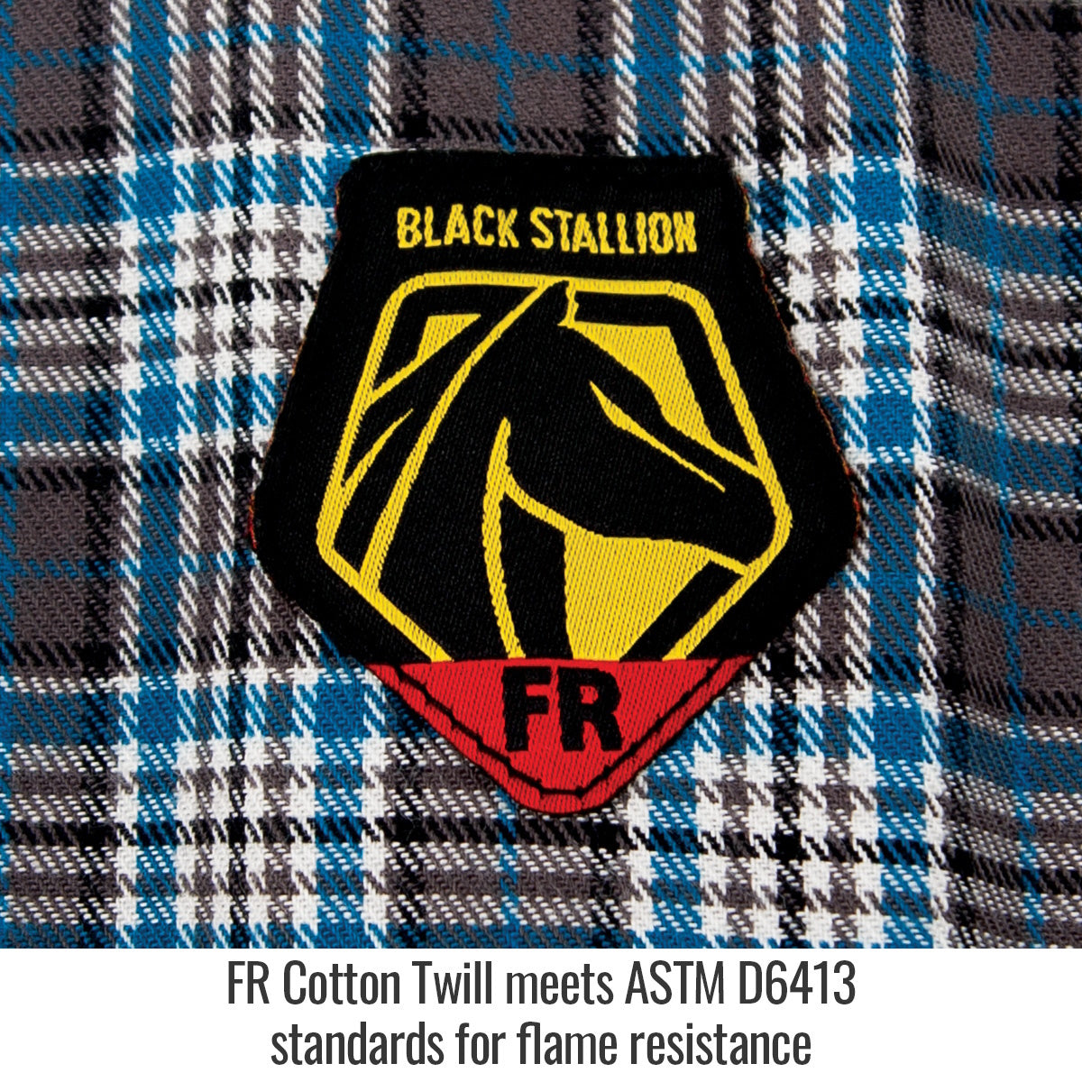 Revco Black Stallion FR Gray Plaid Cotton Work Shirt (FS9-PGY)