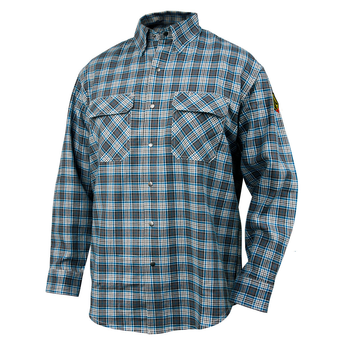 Revco Black Stallion FR Gray Plaid Cotton Work Shirt (FS9-PGY)