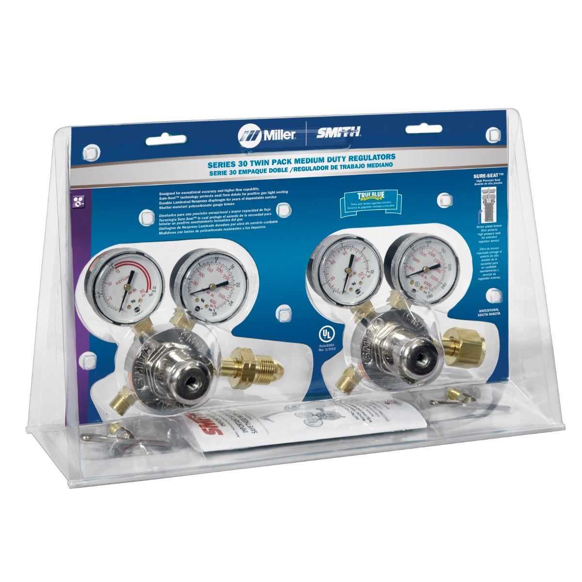 Miller | Smith MD Series 30 Oxy-Acetylene Twin Pack Regulators (HTP2)