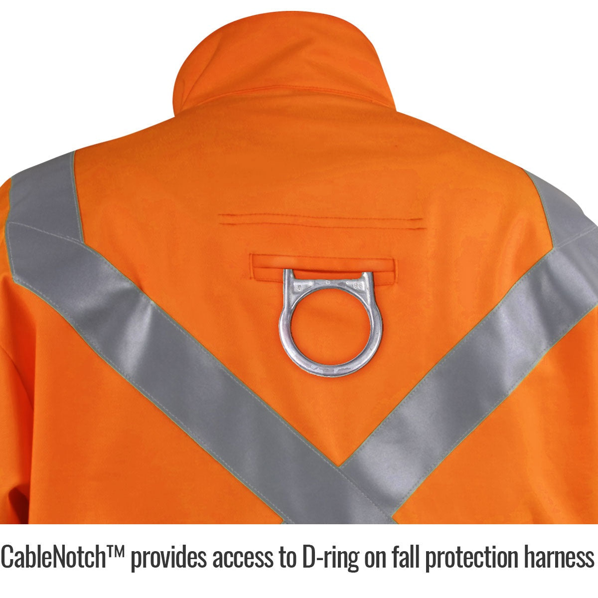 Revco Black Stallion 9oz Orange Safety Welding Jacket w/FR Reflective Tape (JF1012-OR)
